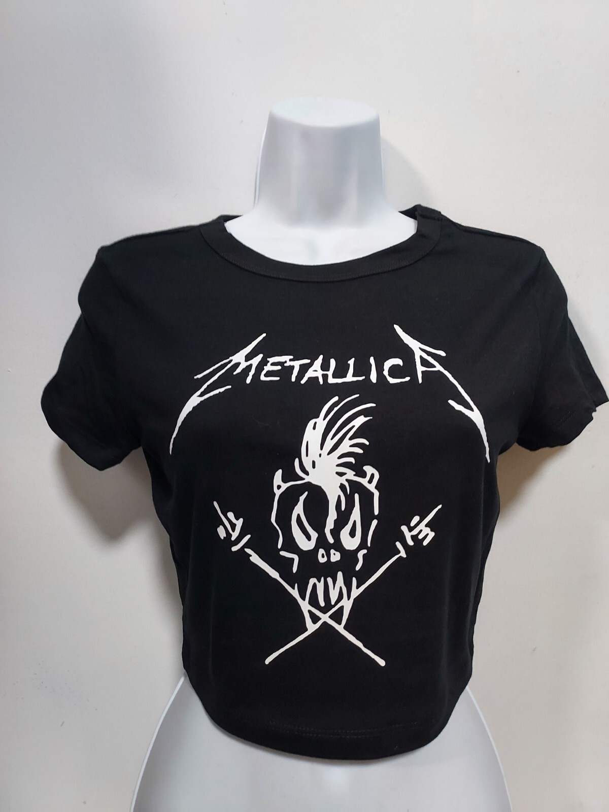 Metallica Baby Tee METALLICA crop Top Metallica Cropped Shirt Womens Pick Size gallery