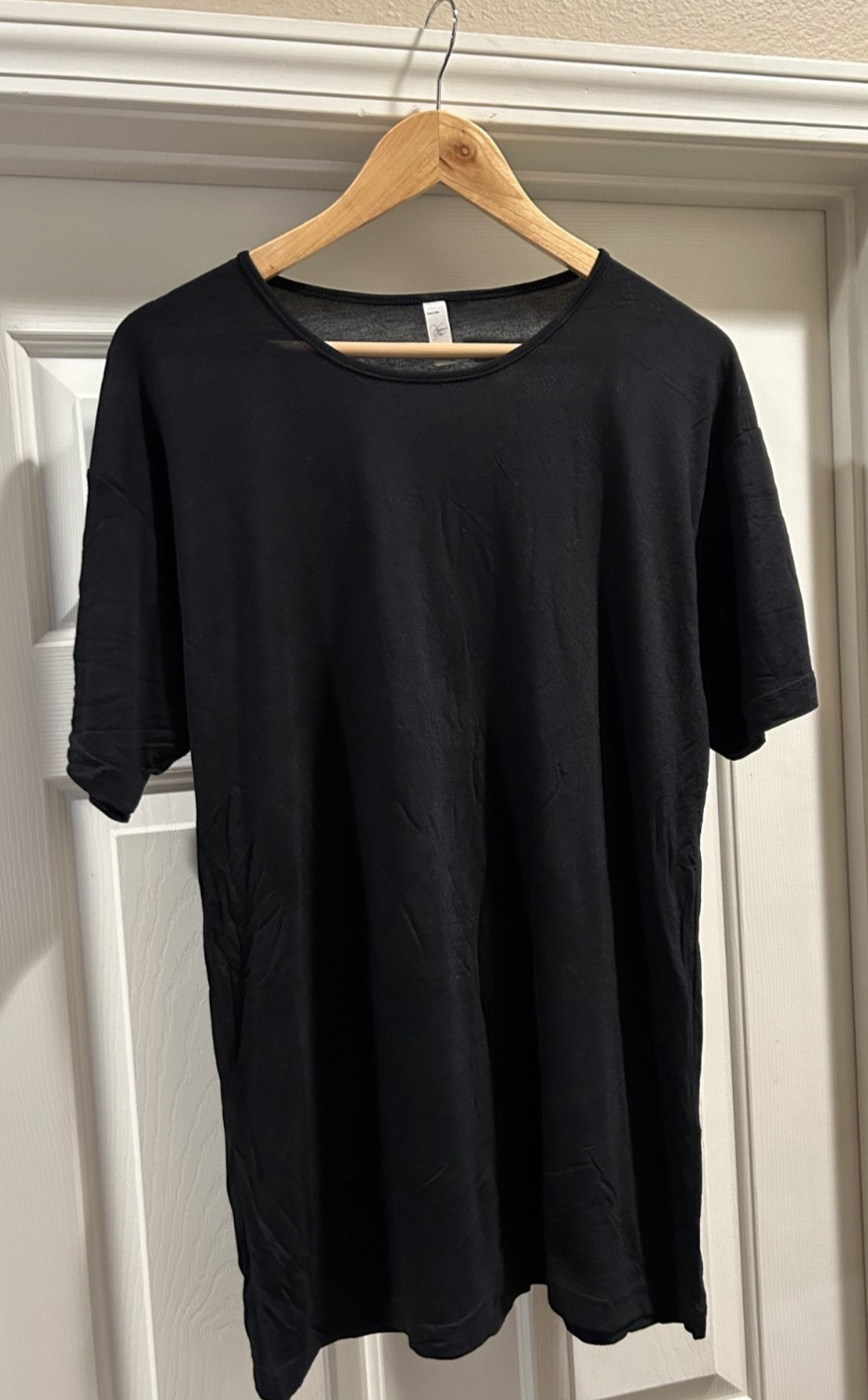 American Apparel Unisex Black Viscose T-shirt Size Medium (Old/Deadstock NWOT) gallery
