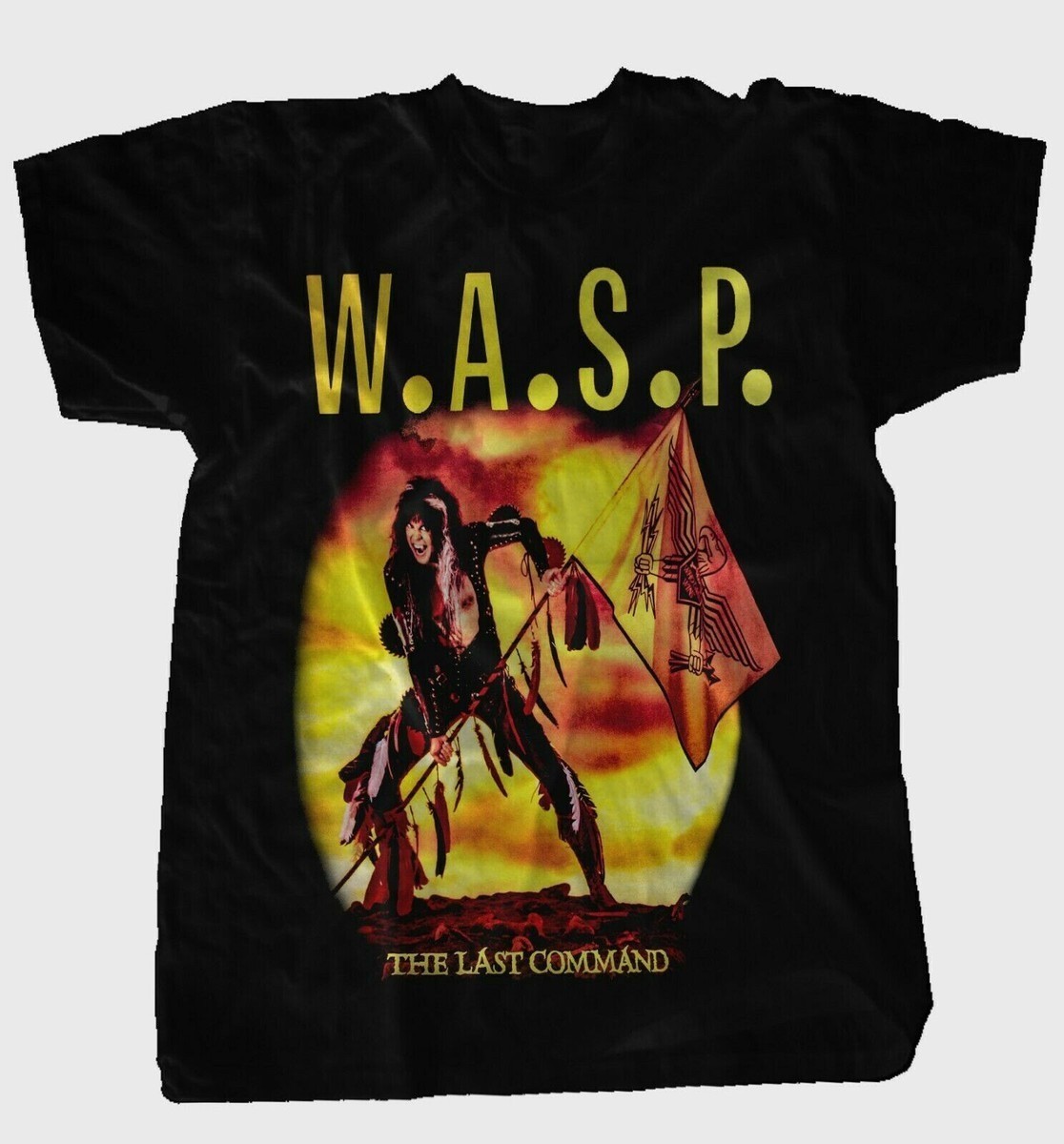 Vintage WASP The Last Command Tour Cotton Black Men All Size T-shirt 15D553 gallery