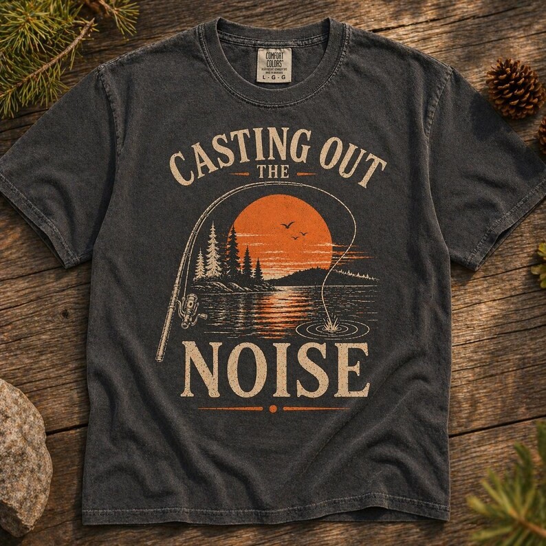 Fishing Dad Comfort Tee Casting Out Fishing Lover Gift gallery