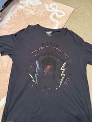 American Eagle AE Band Tee David Bowie Lightning Bolt Graphic T-Shirt