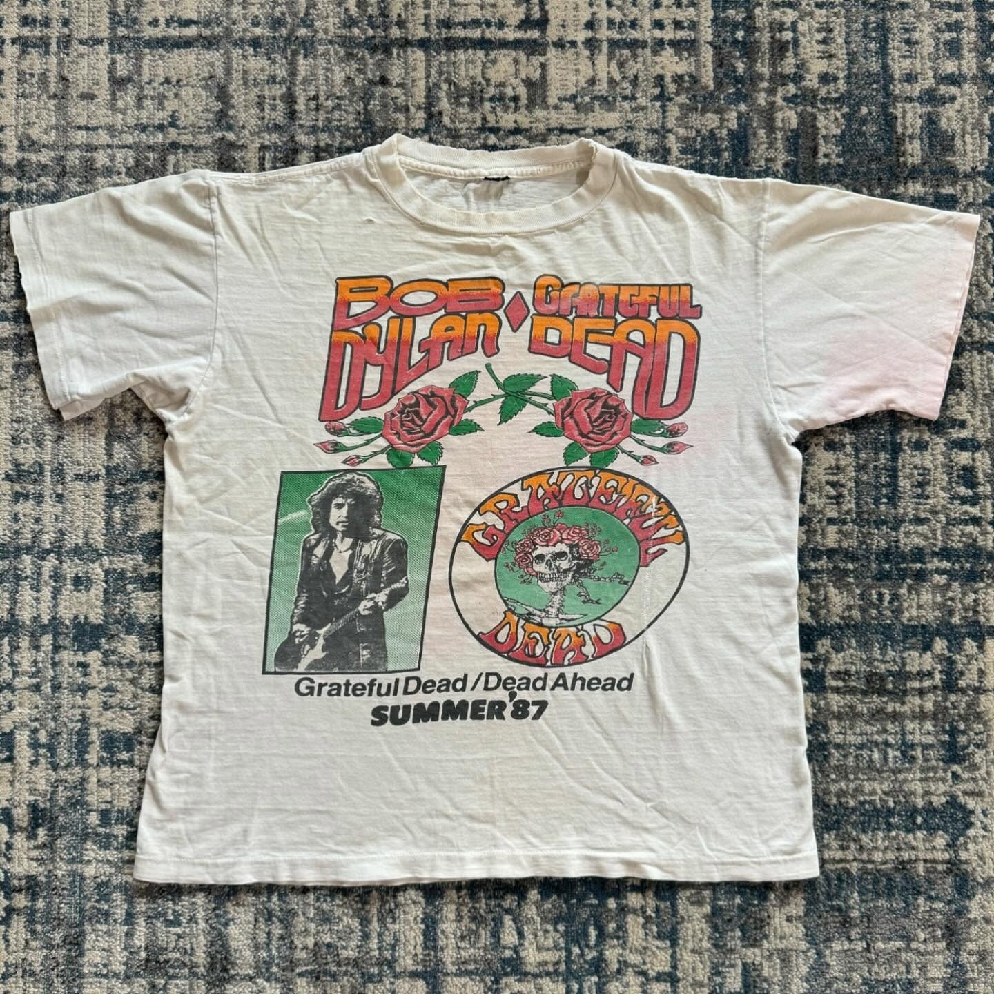1987 BOB DYLAN & GRATEFUL DEAD TOUR Vintage T-Shirt Reprint gallery