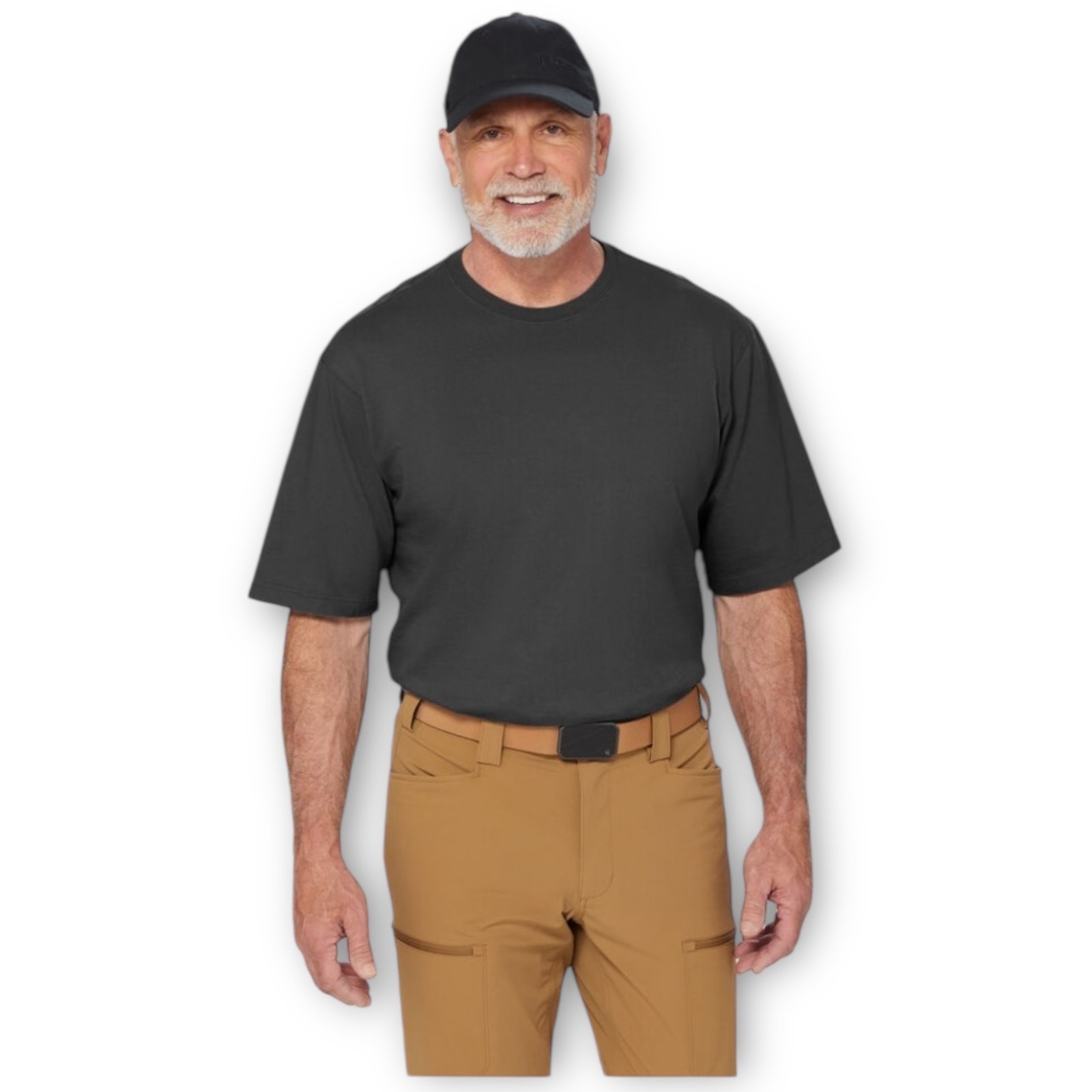 NWT Duluth Trading Men’s Longtail T Short Sleeve Tee Black gallery