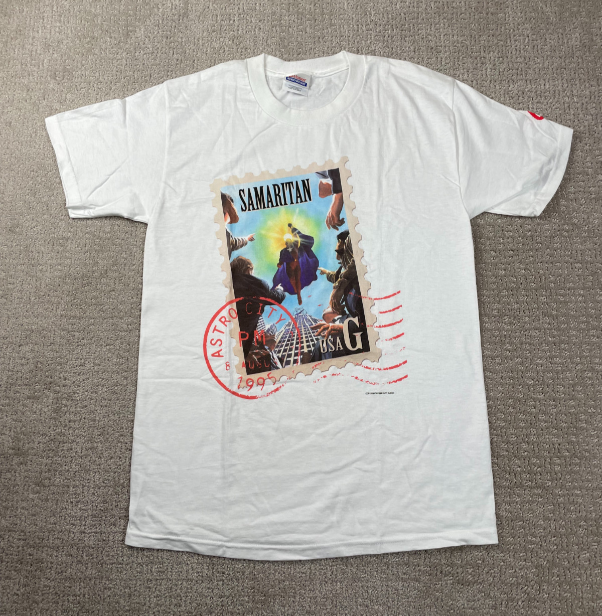 VTG Astro City Samaritan 1995 Graphitti Comics Kurt Busiek Alex Ross T Shirt S