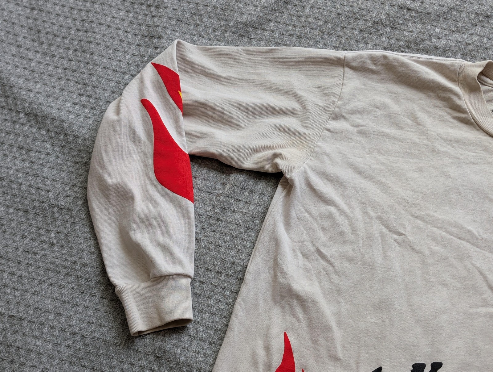 Sunday Service Long Sleeve Shirt Mens Small Beige Holy Spirit Graphic CPFM Tee gallery