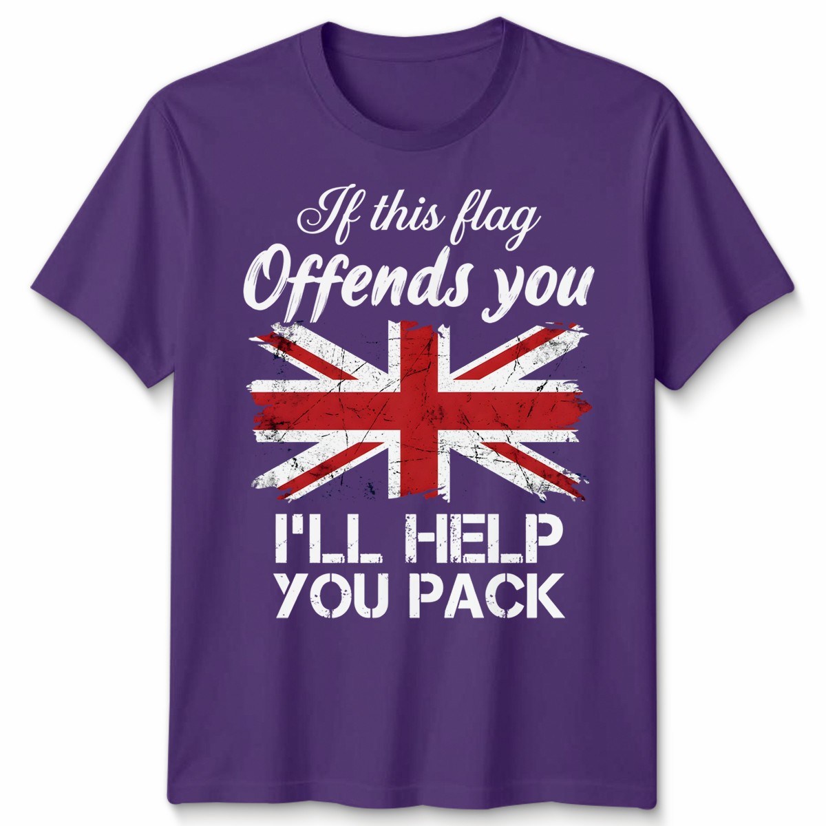 If This Flag Offends You Unisex T Shirt I'll Help You Pack UK Union Jack gallery