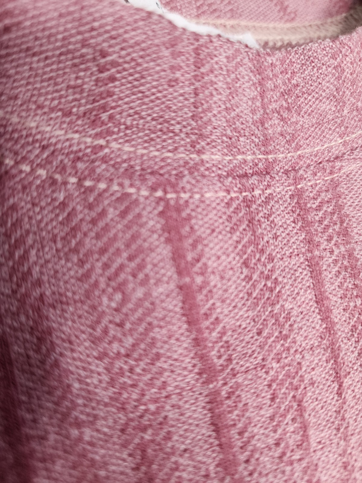 Zara Textured Knit Short Sleeve Crew Neck Shirt in Mauve Size M gallery