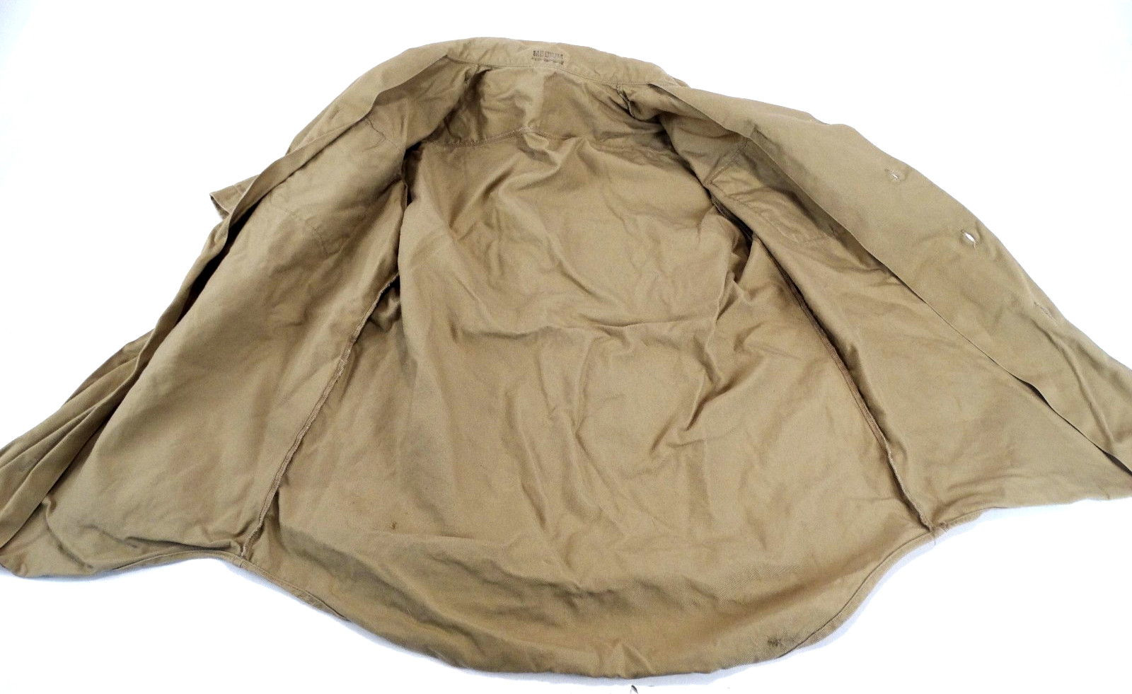 1970 Vietnam WarUS Army Man's Khaki Short Sleeve Shirt (sz M) DSA100-70-C-0525 gallery