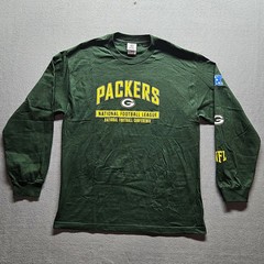 NFL Team Apparel Green Bay Packers Long Sleeve T-Shirt Green Mens Large