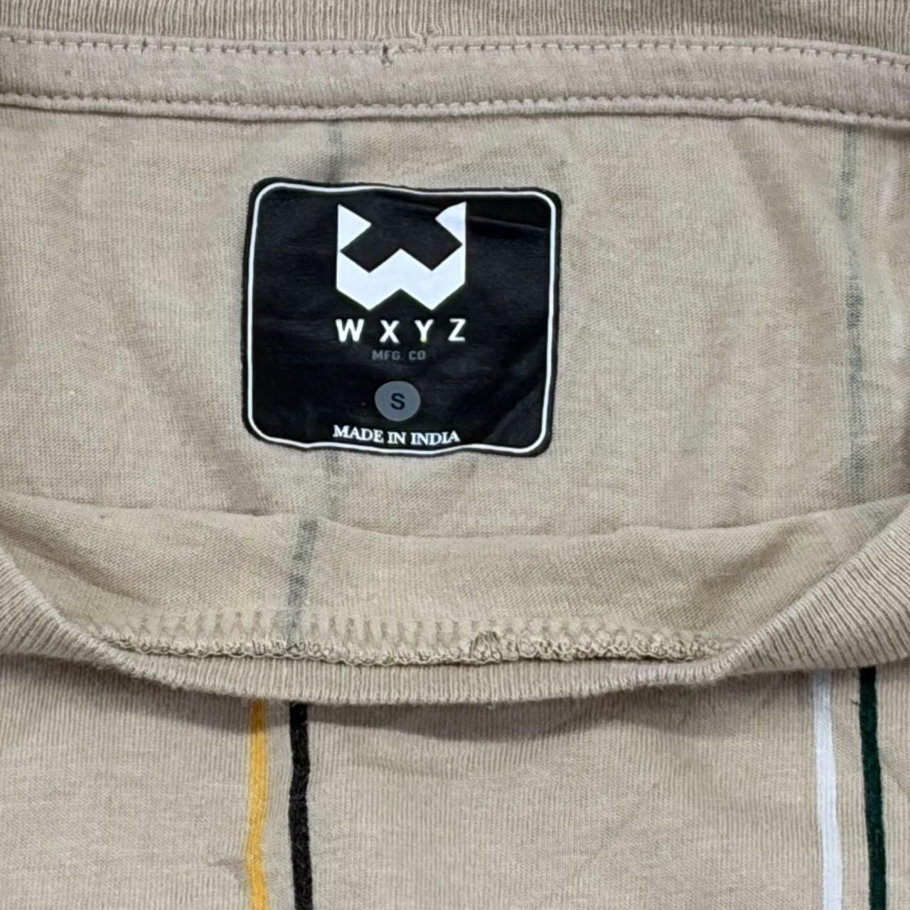WXYZ Striped Skull Logo Embroidered T-Shirt gallery