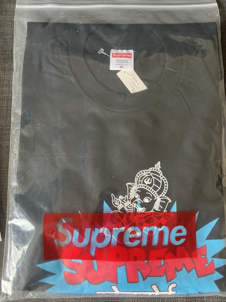 Supreme Ganesha Tee Black Brick Dark Slate S/S 18