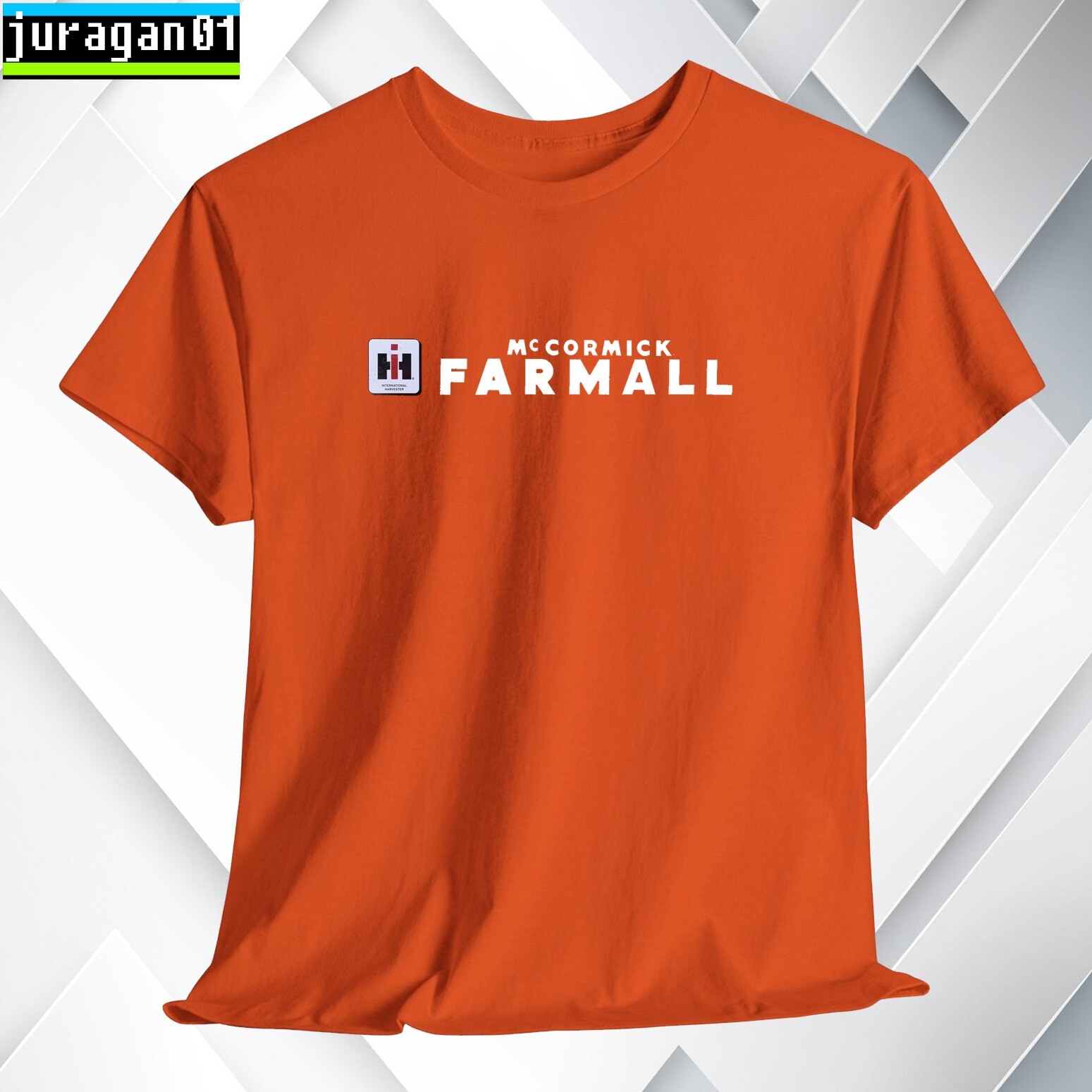 Farmall Tractors Logo Black/Navy/Grey/White/Red/Choco/Orange Shirt S-5XL gallery