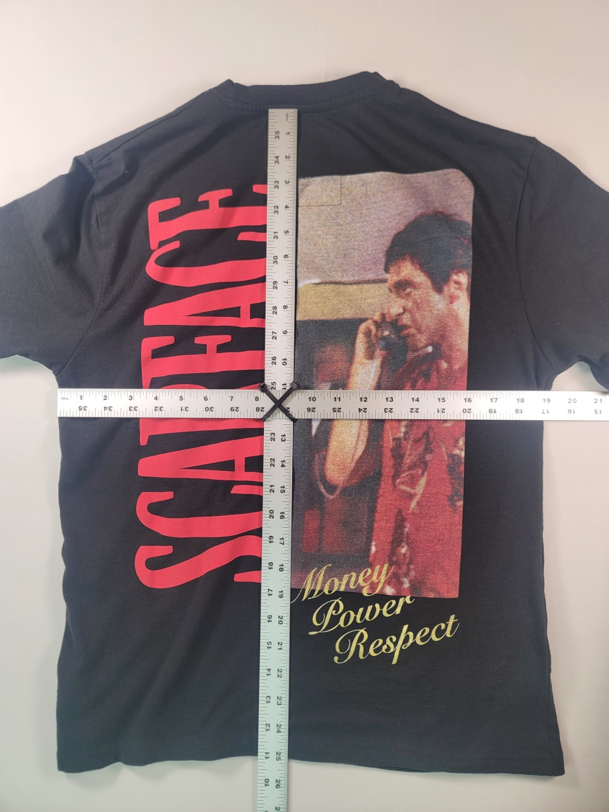 Scarface Money Power Respect Graphic Tee Black Men’s Large READ gallery