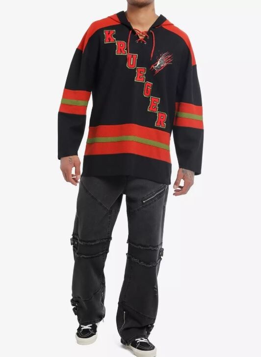 Nightmare on Elm Street Freddy Krueger Hockey Jersey Mens Large NEW! gallery