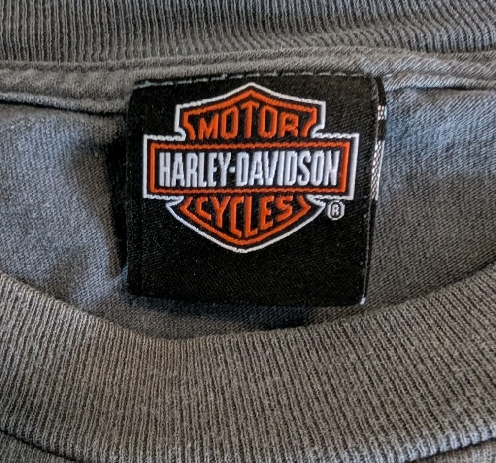 Harley Davidson Tee Men 3XL Grey Milwaukie, USA 110th Anniv. gallery