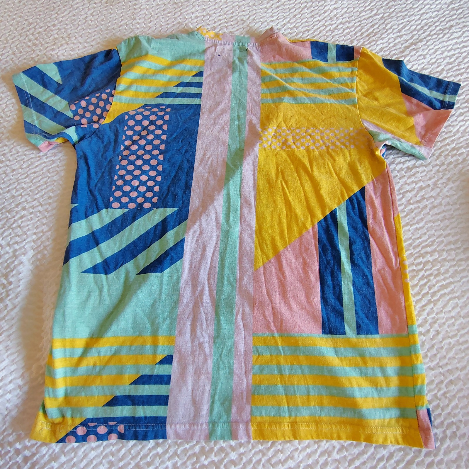 Reason Multi-Color Geometric Pattern T-Shirt Size Large gallery
