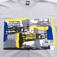 Vintage Marithe Francois Girbaud Gray Graphic Long Sleeve T-Shirt Size L Y2K MFG