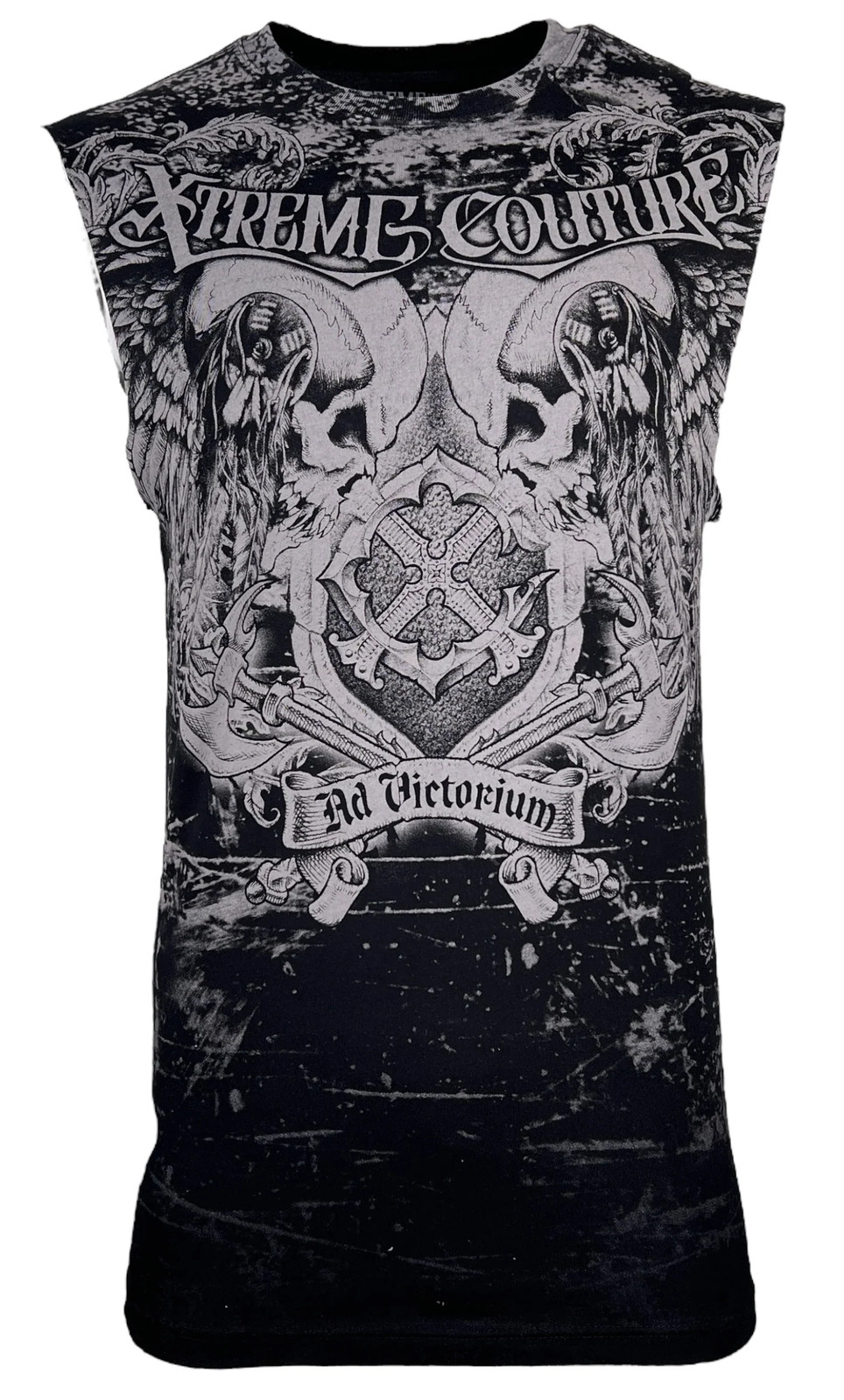 Xtreme Couture by Affliction Men's Muscle Tee-Shirt Predato Tank Biker Skull gallery