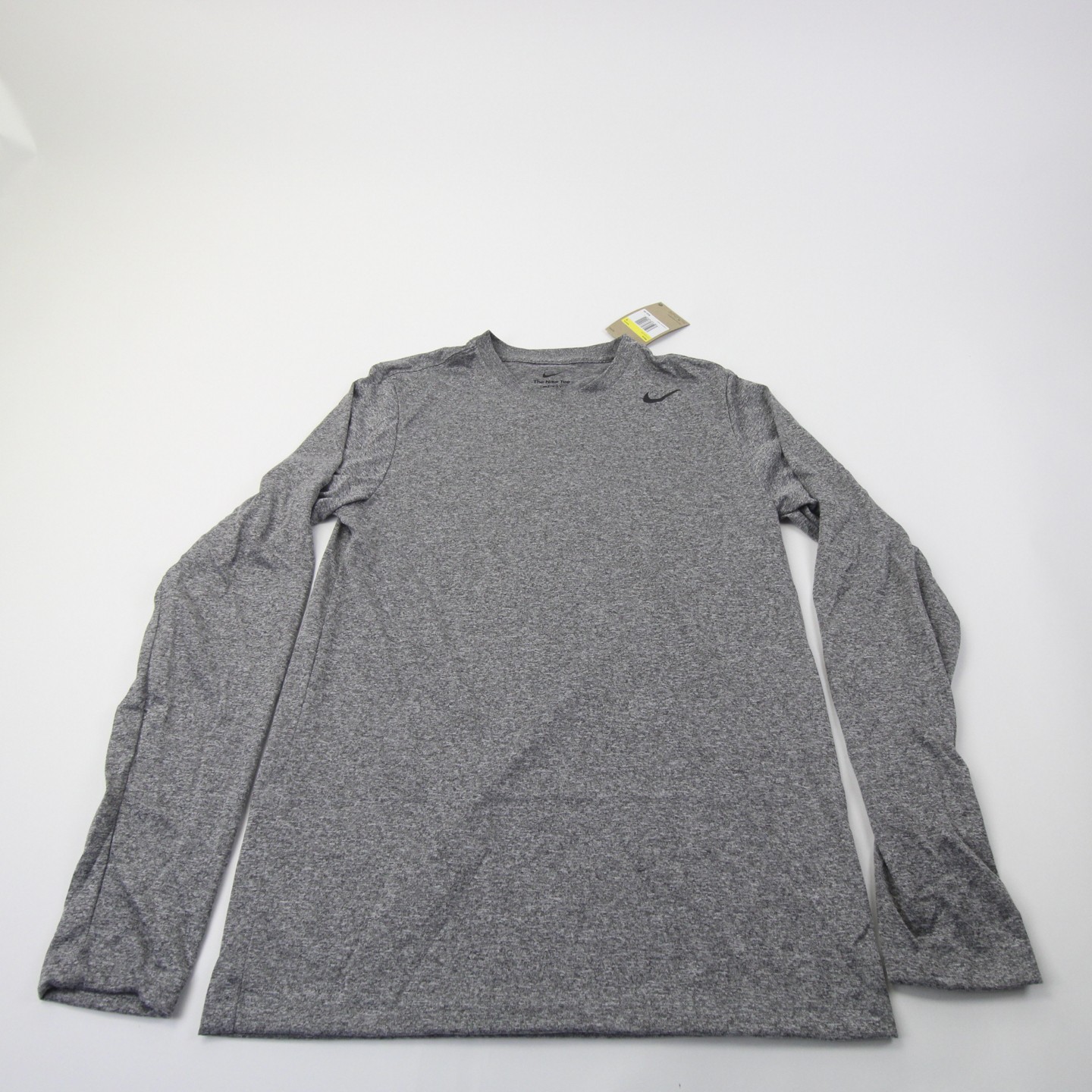 Nike Dri-Fit Long Sleeve Shirt Men's Gray New with Tags L gallery