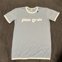Baseball Plate Crate Blue and White trim Short Sleeve T-Shirt adult unisex M
