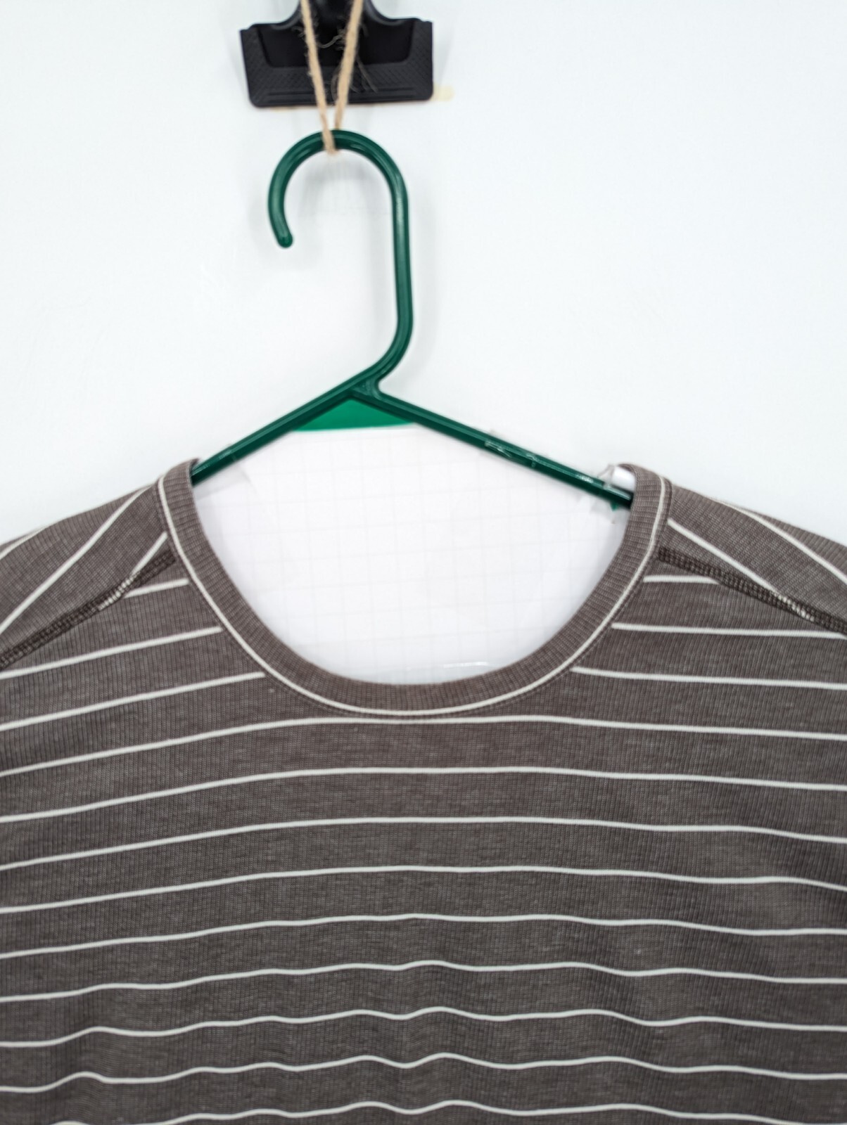 PRANA Men's Striped Keller Long Sleeve Crew Neck Knit Top Shirt Gray Brown XL gallery