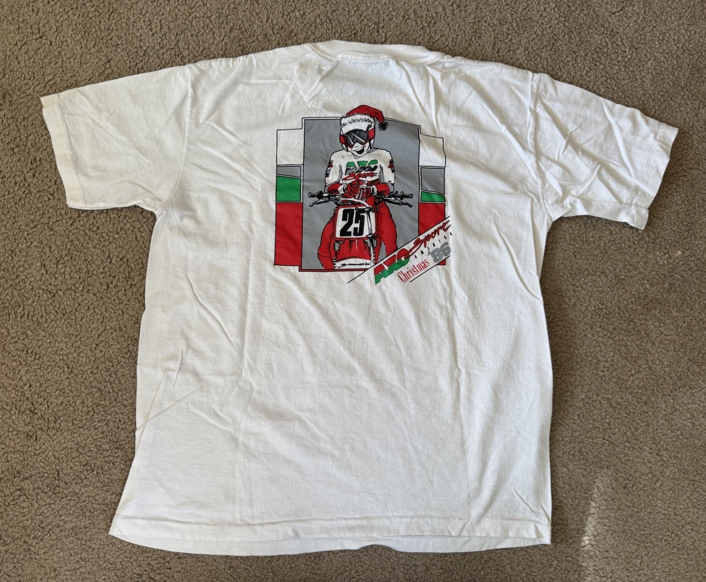 Vintage 1986 AXO Sport America Motocross Racing T-Shirt Single Stitch XL gallery