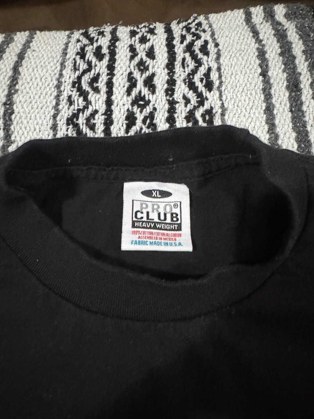 Pro Club Men's Heavy Weight Cotton Short Sleeve Crew Neck T-Shirt Black gallery