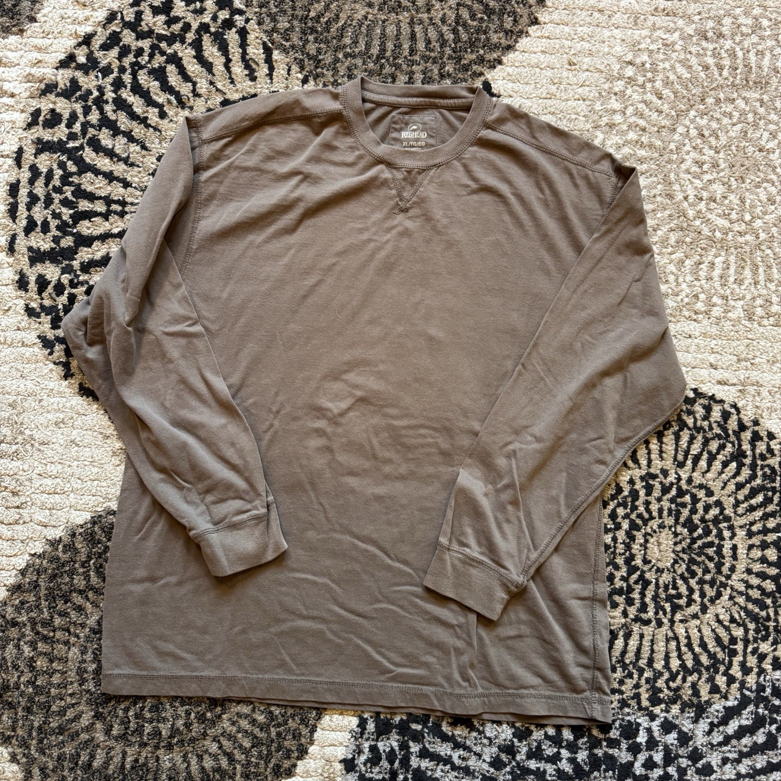 RedHead Shirt Mens Extra Large Brown Long Sleeve Shirt Outdoor Hunting