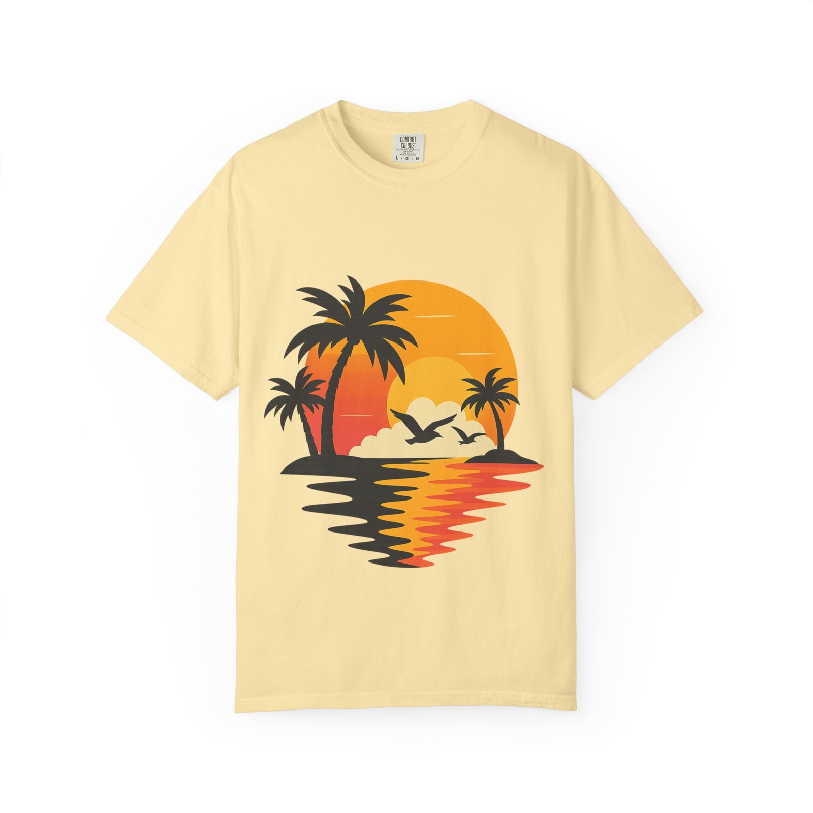 Sunset Beach Vibes Unisex T-Shirt, Relaxed Summer Style, Vacation Wear gallery