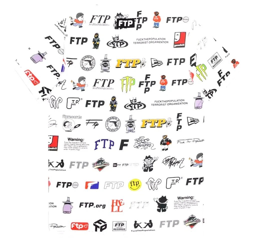 FTP Fuckthepopulation 13 Year Anniversary Archive Reversible Tee White Large ‘23 gallery