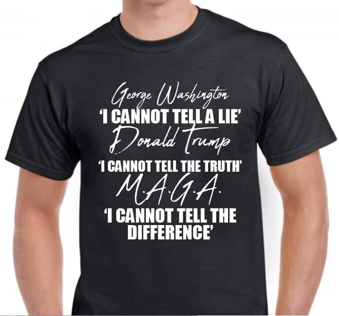 George Washington Lies MAGA T shirt Tee Funny Anti Trump Protest gallery