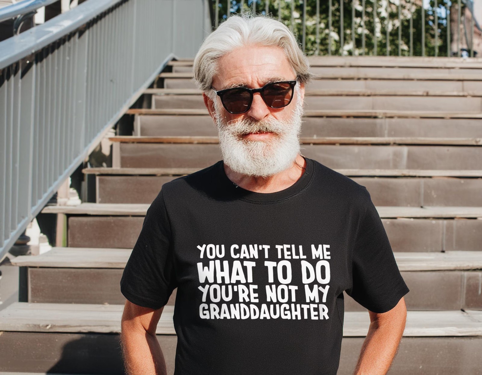 Funny Grandpa Shirt You’re Not My Granddaughter Tee Father’s Day Gift S-5XL gallery