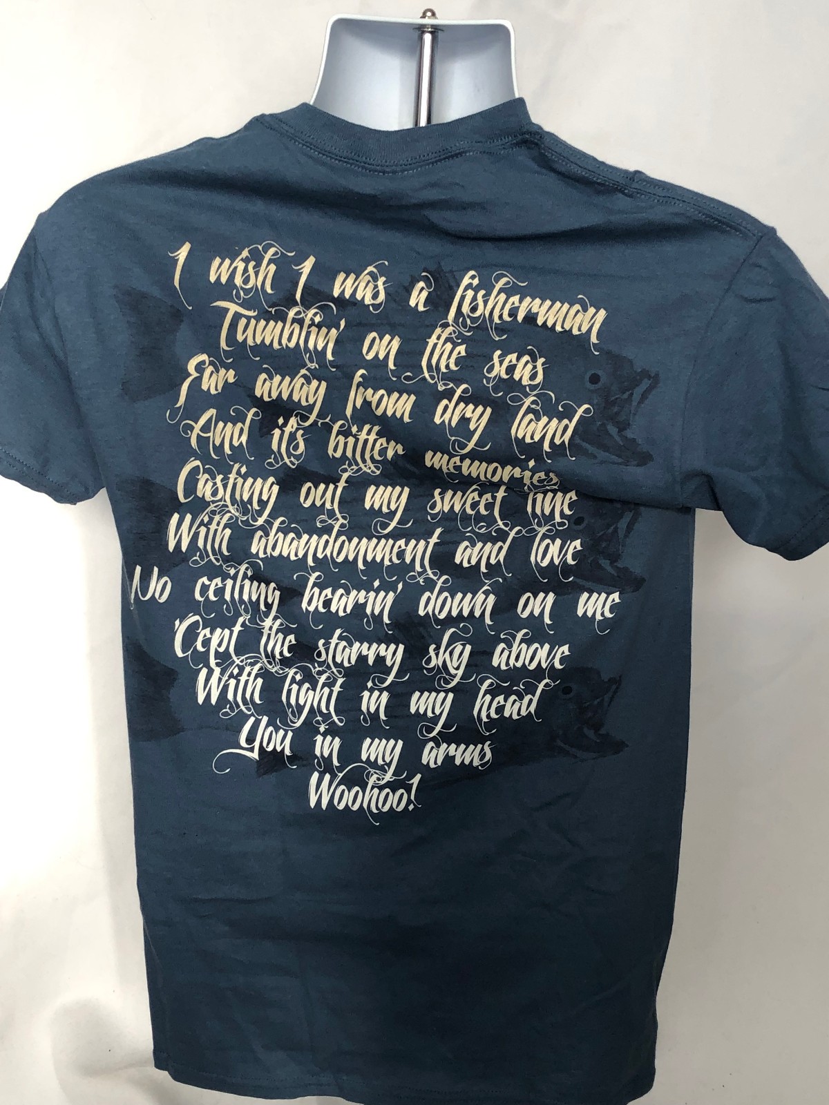 The Waterboys - RARE- Fisherman's Blues- Small Blue T-shirt gallery
