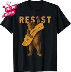 Resist California Bear Design Resist California Bear Unisex T-Shirt – All Size