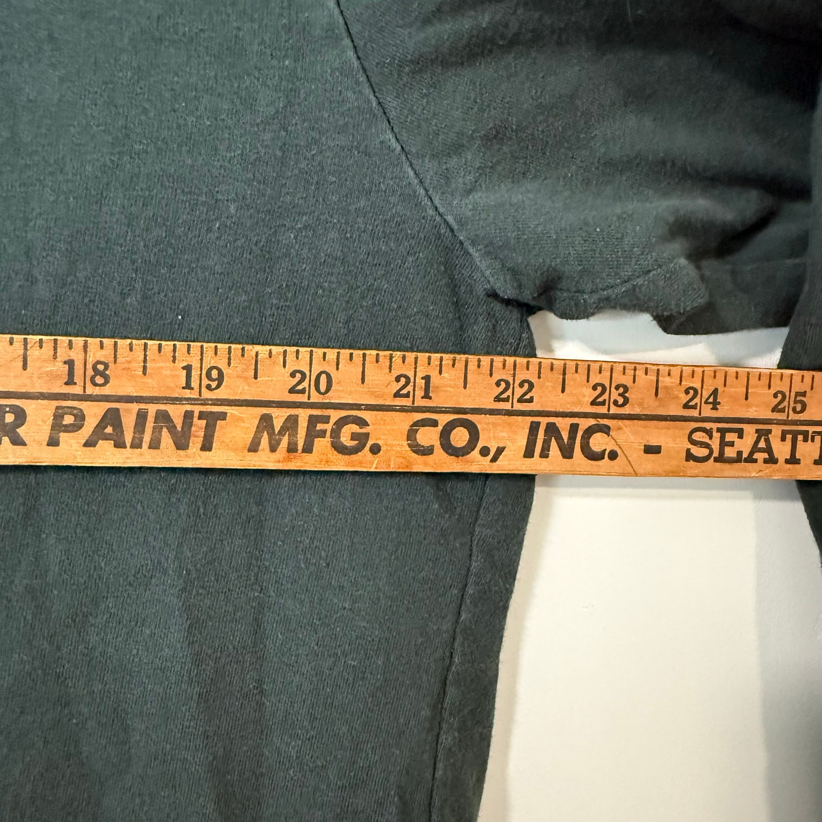 Patagonia Men's Shop Sticker Long-Sleeve Tee Graphic Logo Dark Green Large gallery