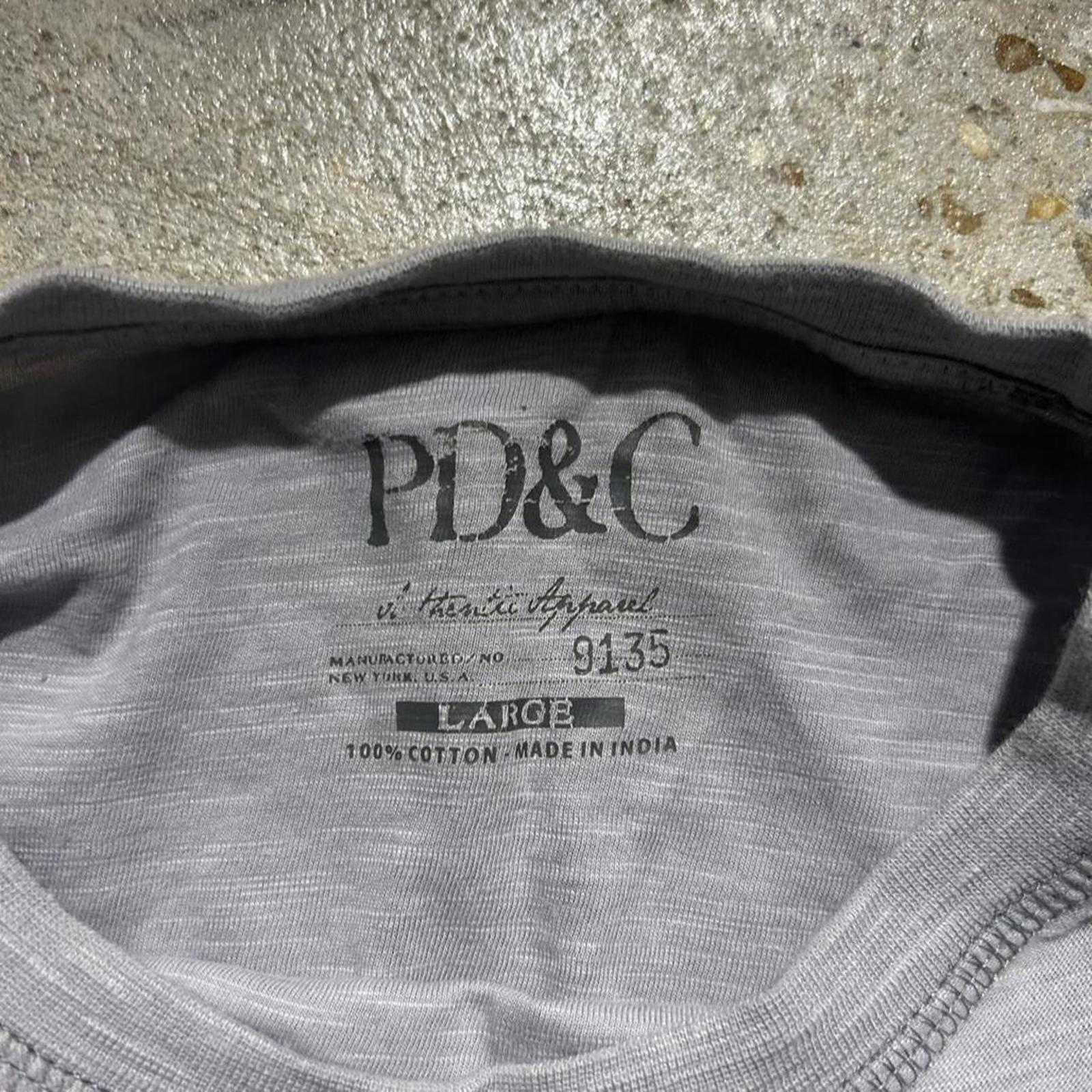 Vintage y2k grey PD&C faded longsleeve shirt gallery