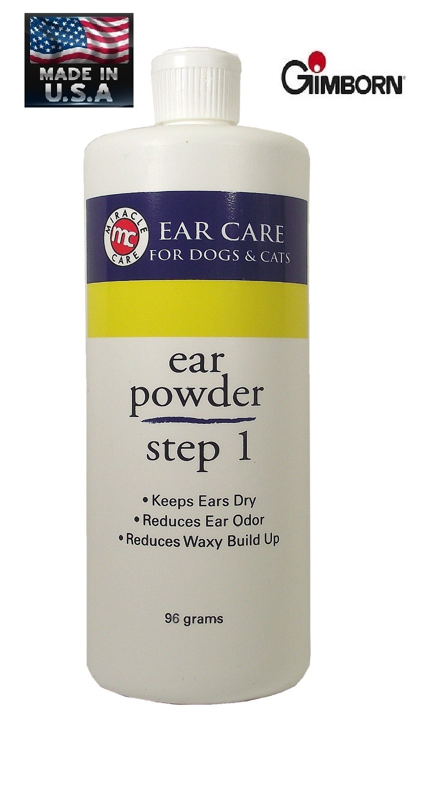 BULK SIZE MC Gimborn R-7 Step 1 Ear ODOR DRY Care Powder DOG CAT Puppy 96 gram