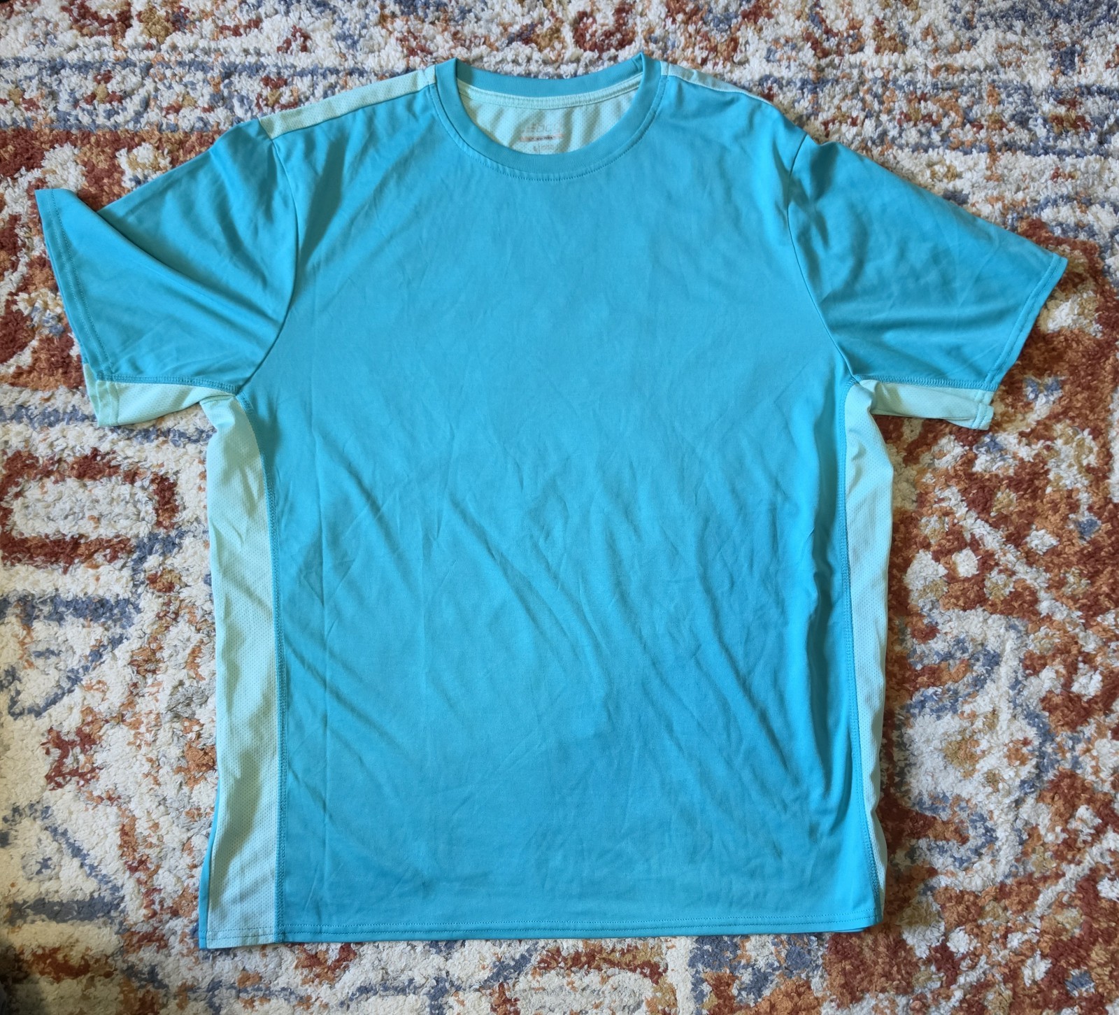 BCG Men's T-Shirt Athletic Performance Top Aqua/Turquoise Dark L gallery