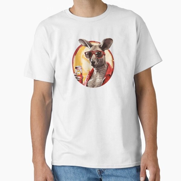 BUSH CHOOK CHILLIN AUSSIE KANGAROO MATE Class T-Shirt Made in US/AUS Size S-2XL gallery