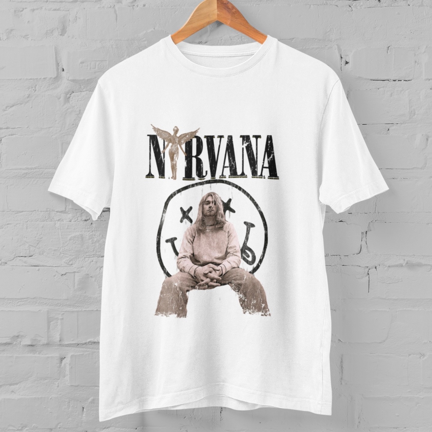 Vintage Grunge Rock Graphic Tee 90s Style Distressed Guitar Band Aesthetic Shirt gallery