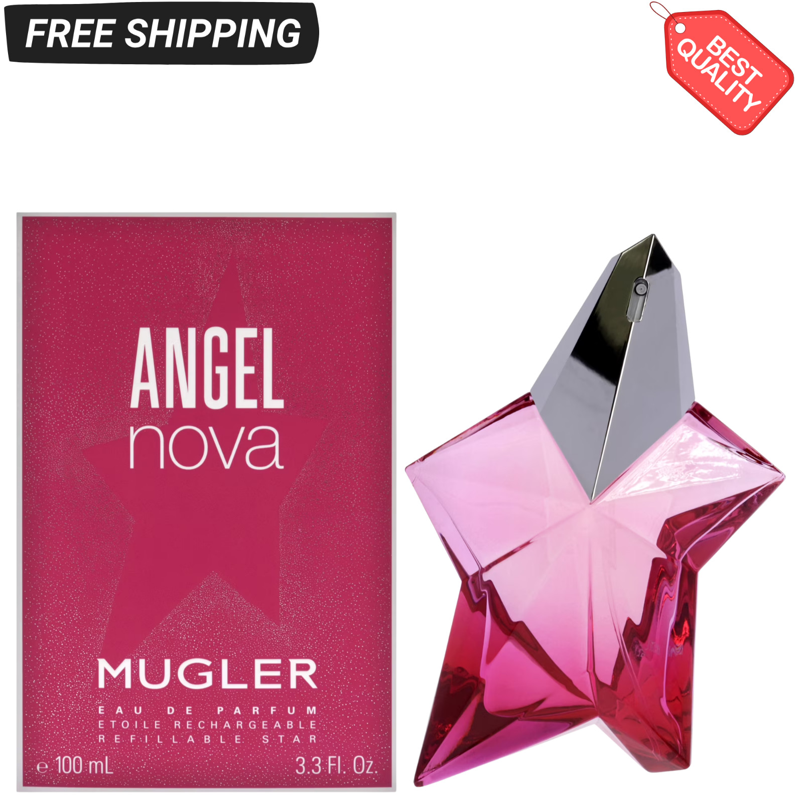 Angel Nova by Thierry Mugler Eau de Parfum Spray for Women 3.3 oz / 100 ml New