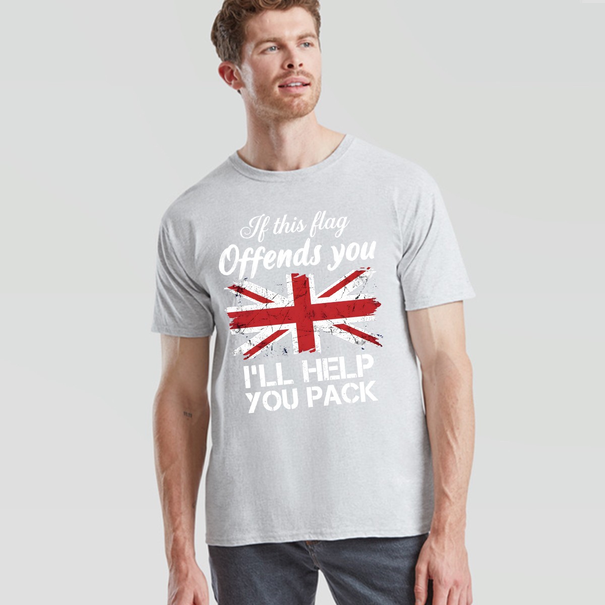 If This Flag Offends You Unisex T Shirt I'll Help You Pack UK Union Jack gallery