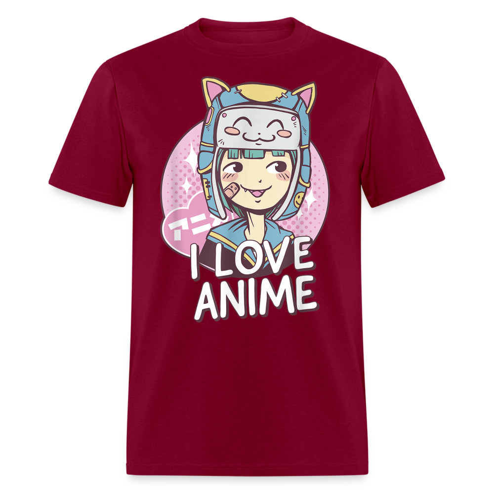Cute Anime Girl Kawaii Style I Love Anime Quote Gift T-Shirt gallery
