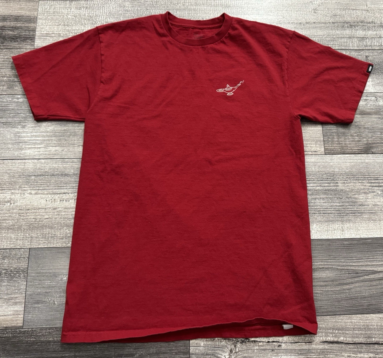 Disney x Vans Aladdin Jafar Lamp Shirt Mens Medium Red Short Sleeve Movie Tee gallery