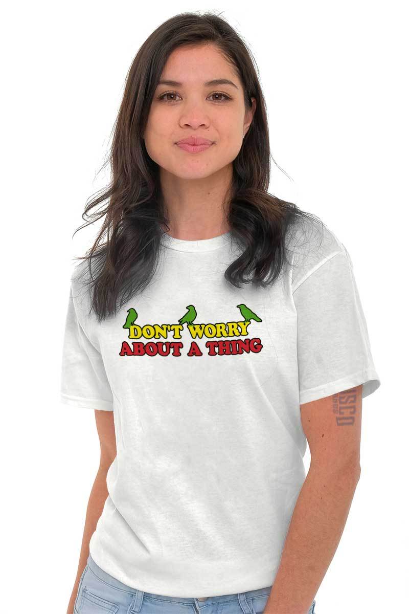 Dont Worry About A Thing Three Little Birds Womens or Mens Crewneck T Shirt Tee gallery