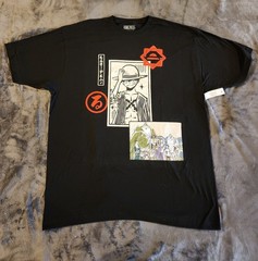 One Piece Anime Monkey D. Luffy T-shirt [black, 2XL]