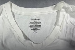 Good fellow White V Neck Size Medium Shirt