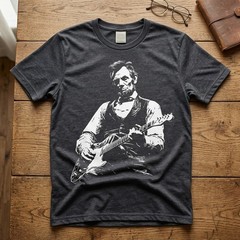President Abraham Lincoln Playing Guitar Abe Lincoln Design T-Shirt TA79