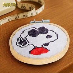 Peanuts Joe Cool Cross Stitch Embroidery Kit | 3.5 Inches