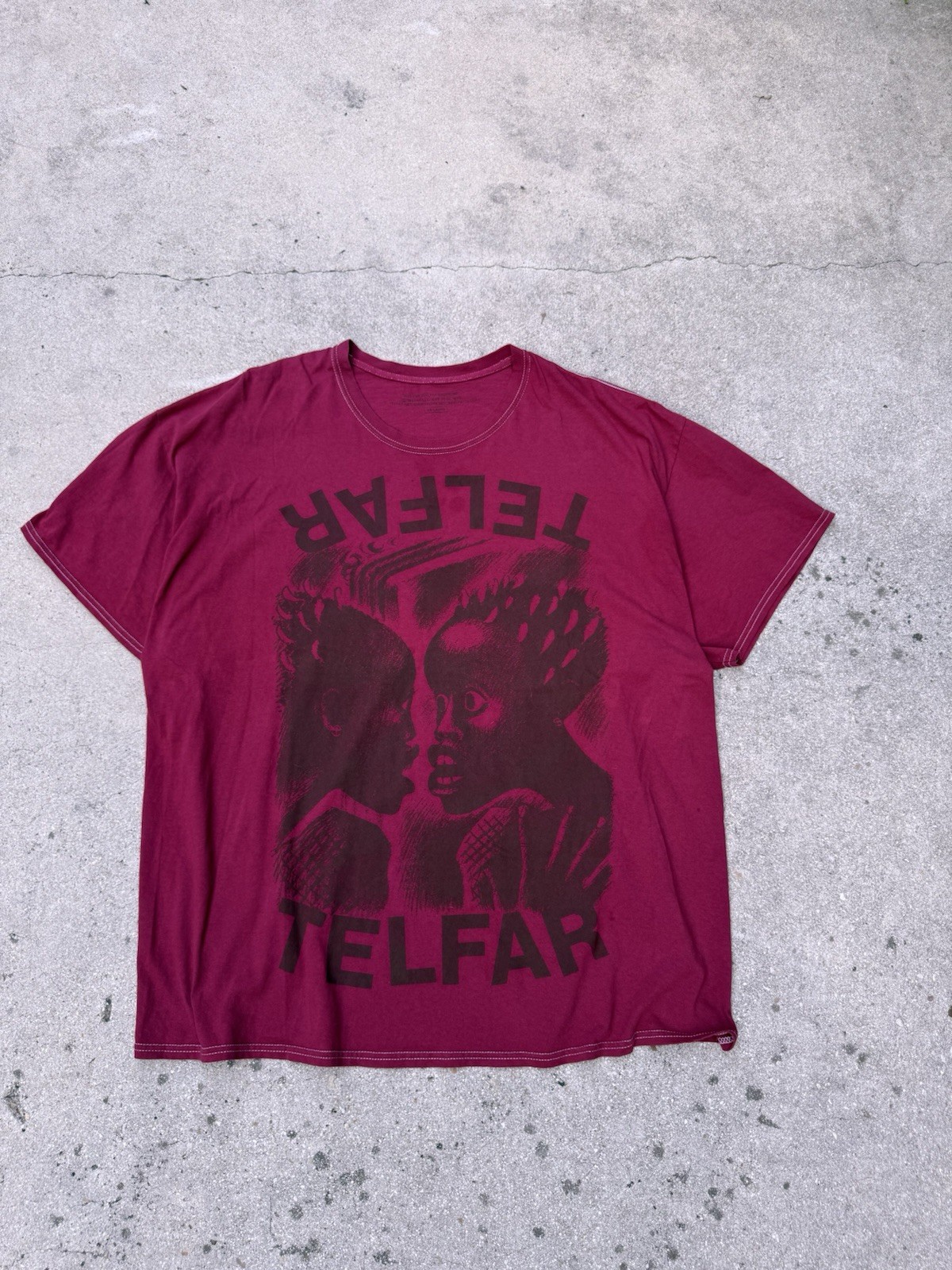 Telfar FW-2020 Firenze Palazzo Corsini Graphic T-Shirt Gray Men’s XXL gallery